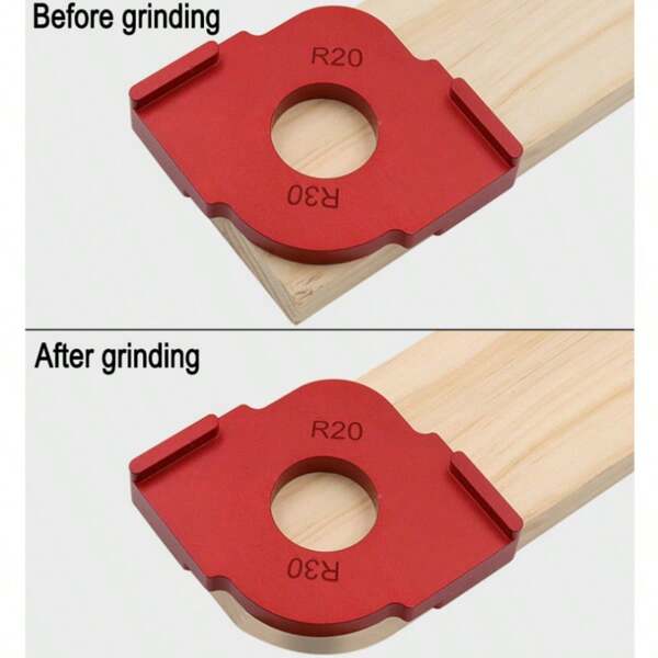 3pcs/Set Aluminum Alloy Router Trimming Jig Templates - R5 R10 R15 R20 R25 R30 Radius Corners Quick Positioning Tool For Woodworking & DIY Crafts