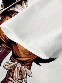 Camicia casual a maniche lunghe da uomo 3D, con stampa di cartoni animati alla moda, design multifunzionale, adatta per sport all'aperto e passeggiate casual, leggera e traspirante