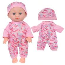 24 厘米/9.5 英寸逼真婴儿娃娃，含 1 个娃娃和 1 套服装，DIY 装扮娃娃，儿童生日节日礼物