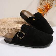 Damen Innen- und Außen Lässig Schuhe mit rutschfester Sohle, weiche Kork Plateau Sohle Slip-On Pantoffeln, Frühling/Sommer