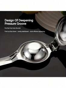 1 Piece Stainless Steel Manual Lemon Juicer, Pomace Separator, Household Juicer, Electricity-Free Juicer For Living Room, Kitchen