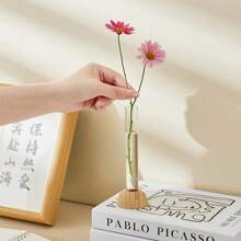 3件北欧创意玻璃水培花瓶工艺品装饰花盆干鲜花装饰玻璃容器试管花瓶家居装饰圣诞节 - 無色 - 查看 5