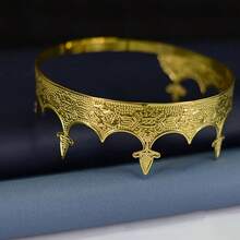 1pc Adjustable Crown - Zinc Alloy, No Feathers, Suitable For Parties And Holidays