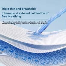 10片/包 女性夜间防漏内裤，透气卫生巾，经期适用 - 白色 - 查看 4