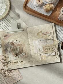 MOCARD 30 pezzi/confezione Adesivi in pizzo per scrapbooking, adesivi decorativi creativi e di , materiali artigianali fai-da-te, regali per le vacanze, forniture scolastiche personalizzate per scrapbooking