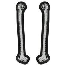 2 Pairs Large Long Bone Patches - Mysterious Long Bone Patches, Skull Patches, Punk Patches, Goth Patches, Witch, Horror Sewn Patches, Skull, Voodoo DIY Decoration Cuttable Patches, Iron/Sewable, Suitable For Clothing, Backpacks - 彩色 - 查看 4