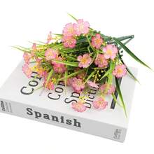 2 件彩色人造花，抗紫外线塑料假植物灌木，适合家庭室内/室外花园、窗台、门廊、盆栽装饰，四季皆宜 - 彩色 - 查看 13