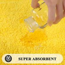 HEBE Super Soft Bathroom Rugs  Long Bath Mats Runner Non Slip Washable Absorbent Bath Rugs Carpets For Bathroom Floor Tub Shower Vanity Sink Home Decor Accessories - Yellow - View 4