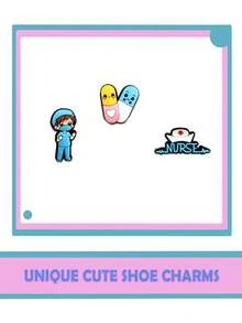 10/20 buc. aleatorii, ornamente pentru pantofi seria Doctor, pentru decorarea pantofilor DIY, calitate premium, accesorii populare, sandale cu bule, decorațiuni pentru pantofi din PVC, accesorii pentru genți de plajă, cadou excelent pentru adolescenți, bărbați, femei și adulți.