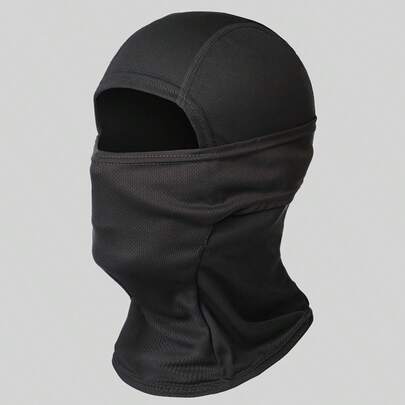 Musion 1pc Breathable Mesh Balaclava Face Mask, Unisex Full Face Ski Mask, Motorcycle Mask With Hat, Suitable For Cold Weather Running