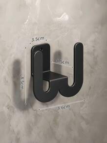 1pc Wall Mounted Shoe Rack With Adhesive Strip, Bathroom Slippers Rack, Wall Mounted Toilet Door Waterproof Hook, Shoe Storage Rack, Bathroom Accessories, Waterproof Hooks, Multi-Color Bathroom Slipper Hooks, Bathroom Organizer, Suitable For Halloween Gift