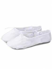 1 双舞蹈鞋、瑜伽鞋、男女通用芭蕾舞鞋、软底肉色芭蕾平底鞋