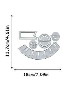 Ribbon Rose Metal Cutting Die - Silvery Fantasy-Themed Scrapbooking & Stamping Tool For DIY Paper Crafts