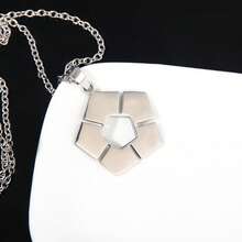 1pc BLUE LOCK Necklace Men's Anime Football Logo Jewelry Keychain Creative Couple Chain Stainless Steel Color Role Play Gift - Multicolor - View 5