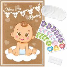 1set/39pcs Pacifier Clips For Baby Shower Games - Baby Shower Party Favors And Games - Pacifier Clips For Baby Games - Multicolor - View 3