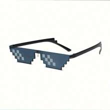 2pcs/Set Mosaic Single & Double Row Decorative Fashion Glasses