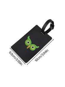 1 pezzo Etichetta bagaglio con motivo gufo cartoni animati, etichetta bagaglio in PVC, etichetta bagaglio per crociera, etichetta bagaglio personalizzata, etichetta bagaglio carina, etichetta bagaglio, etichetta identificativa bagaglio, scheda indirizzo carta d'imbarco, etichetta portatile, etichetta appendibile per borsa, etichetta appendibile portatile per bagaglio, etichetta bagaglio scrivibile, etichetta indirizzo, etichetta portatile carta d'imbarco, articoli essenziali per il bagaglio