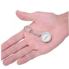 1pc Mini Compass Vintage Survival Zinc Alloy Pocket Compass With Key Ring Camping Compass Keychain Trekking Navigation Tools Car Accessories For Women Keychain For Bag - Gold - View 7