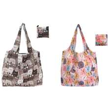 1 Stück (mit Münztasche) modische bedruckte Tragetasche mit großem Fassungsvermögen, tragbare faltbare Einkaufstasche, Schultertasche, wiederverwendbare Tasche