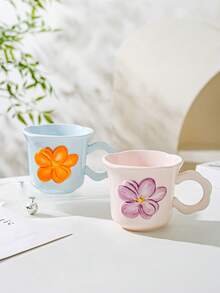 1 pieza Taza de cerámica, apta para el hogar, la cocina, el restaurante, la sala de estar, regalo, taza de café, taza de agua, taza de té, taza de bebida fría, taza aislada, aplicable para té, café, leche, jugo de frutas, boda, fiesta, regalo de cumpleaños