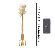 60/120/240 件波西米亚风格人造花 - 天然干燥潘帕斯草、蒲公英花、家居、婚礼、办公室、咖啡厅装饰、情人节和母亲节礼物