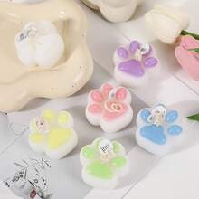 6pcs Cat Paw Shaped Candles, Creative Fragrance Candles Home Decor, Suitable For Gifts, National Day, Birthday Party, Valentine's Day, Back To School, Candlelight Dinner In Living Room, Bedroom, Bathroom