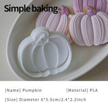 1pc Halloween Themed Cookie Mold, Includes Leaf, Pumpkin And Candle Patterns, Can Be Used As Parent-Child Cookie Stamp And Holiday Party Decoration Cookie Shaper, Also Suitable For Autumn Decoration And Halloween Decoration. - White - View 15