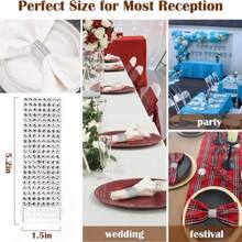 10/30/50 pezzi Anelli portatovaglioli con strass scintillanti, anelli portatovaglioli in oro e argento con diamanti lucidi, complementi decorativi di alta qualità, per anniversari, compleanni, Ognissanti, Natale, decorazione di stanze, tavoli, casa per vacanze, feste, matrimoni e cene, aggiungere brillantezza a ogni occasione speciale.