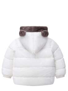 男童双面保暖夹克 - 白色 - 查看 3