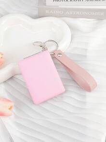 1pc Square Travel Makeup Mirror, 1X And 3X Magnification, Portable Double-Sided Wallet Mirror, Keychain Pendant Magnifying Glass, Ideal DIY Craft Gift For Women - Multicolor - View 8