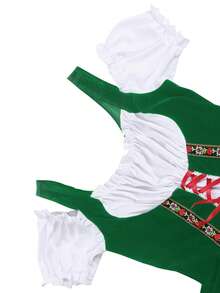 慕尼黑啤酒节狂欢节服装女士德国连衣裙角色扮演圣帕特里克节服装，万圣节