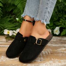 Damen Innen- und Außen Lässig Schuhe mit rutschfester Sohle, weiche Kork Plateau Sohle Slip-On Pantoffeln, Frühling/Sommer