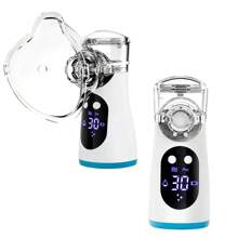 New Design Rechargeable Digital Display Ultrasonic Humidifier, Portable Handheld Mini Mist Maker With Self-Cleaning Inhalation
