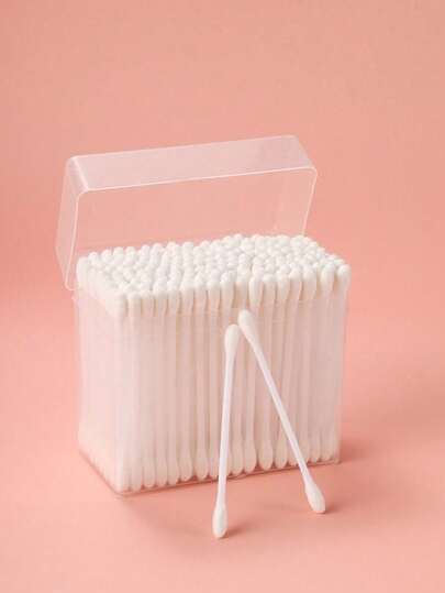 200 pièces Tampons de maquillage à double tête pour femmes, embouts de nettoyage pour bâtonnets en bois, nez, oreilles, outils de soins de santé