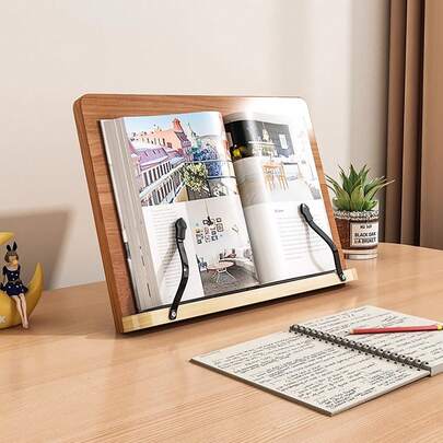 1 Giá đỡ đọc sách bằng gỗ, Giá đỡ máy tính, Giá sách để bàn, Đồ dùng học tập của học sinh, Giá đỡ sách, Giá đỡ sách, Giá đỡ máy tính bảng, Sử dụng tại nhà