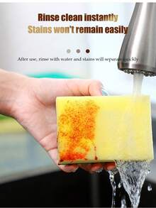 12 件厨房擦洗垫、海绵擦洗器、清洁刷套装，适用于肥皂、餐具、平底锅、毛巾、架子、水槽、洗碗机 - 彩色 - 查看 10