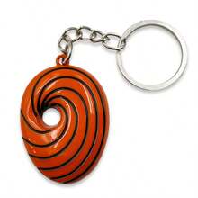 1pc Tobi/Obito Spiral Keychain - Metal Anime Merchandise For Fans | Authentic Themed Keyring, Perfect Gift For Enthusiasts - Multicolor - View 6