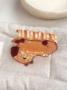 1 件水豚发夹 - 大号防滑夹，适合女士，可爱动物情人节礼物，波西米亚风时尚发饰，时尚发夹，女士爪夹，秋季配饰，秋冬度假装扮女士 - 彩色 - 查看 5