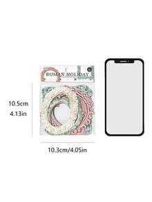 MOCARD 10 张/包镂空压花剪贴簿纸、DIY 装饰工艺纸、节日礼物、手工拼贴材料、个性化剪贴簿规划创意学校文具、学校用品、返校 - 綠色 - 查看 11