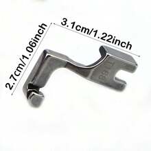 1pc Straight Stitch Invisible Zipper Presser Foot For Industrial Sewing Machine T168 Single Edge Foot, Sewing Machine Accessory - Silver - View 4