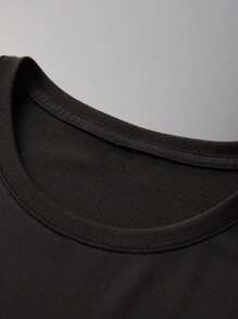 CUTE BABY - Boys' [English Animated Characters] Pattern Style Printed T-Shirt, Suitable For Comfortable Summer Fashion Items, Casual Short Sleeves, Local Warehouse, Boys' And Teenagers' Clothing, 100% Polyester Fiber Top,  And Versatile, Cool, Suitable For Daily Outdoor Wear