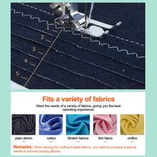 12-Stitch Mini Sewing Machine For Home Crafting & Mending With Overlock And Presser Foot Pedal, UK Plug - UK Plug(220-240V) - View 10