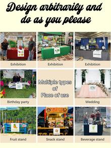 Customized Table Runner - Personalized Text Custom Table Runner, Polyester Fabric, Suitable For Wedding, Birthday, Anniversary And Event Tablecloth - White - View 7