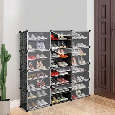 Armario de almacenamiento XXL, estantería de pared, armario de plástico, estampado, gran capacidad, con puertas, ideal para dormitorio, hogar y salón (120 x 30 x 120 cm)