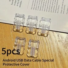 5件/10件 Wave 数据线保护套，适用于安卓 OPPO/VIVO///Type-C/USB 手机数据线保护套，TPU 线套，电线保护配件 Nan 充电器配件 手机配件 - 彩色 - 查看 6