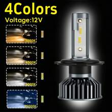 Heyword Heyword 2pcs LED Car Headlight 9005 9006 H13 H11 H7 H4 H1 Car Headlights High Low Beam, 75000LM 800% Brighter Five Color Options6500K/3000K/4300K/8000K/25000K Fast Silent Fan Bright Cob 1860 Chip Plug-N-Play