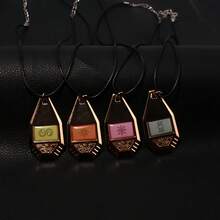 1 件动漫数码宝贝大冒险项链标签和徽章数码宝贝徽章吊坠项链数码怪兽进化系列礼物