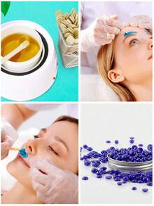 200/100pcs Wooden Wax Sticks For Hair Removal And Smooth Skin - Eyebrows, Lips, Nose - Spa And Home Use - Multicolor - View 3