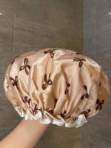 New Waterproof Shower Cap - Double Layer High Quality Shower Cap, Suitable For Protecting Head During Shower, Also Can Be Used In Kitchen To Prevent Cooking Oil Fume - Multifunctional Cap - Multicolor - View 8