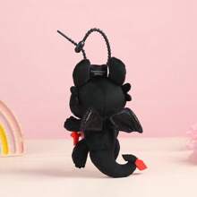 Spin Master Série Domador de Dragões Oficialmente Autorizada - Chaveiro Fofo de Toothless de 13cm de Altura e Gancho para Mochila, Figura Sentada de Brinquedo de Pelúcia, Presente de Aniversário para Amigos